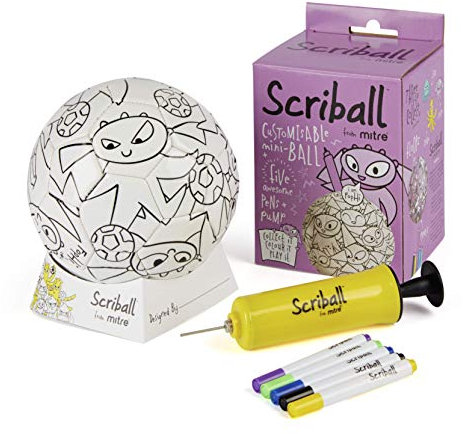 Mitre Scriball Ooodles Mini pallone da calcio personalizzabile, regalo ottimo per tutte le occasioni, Fophi, taglia unica