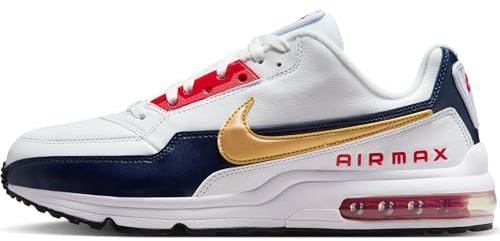 Nike Herrenschuh Nike Air Max Ltd 3 Premium Schuh (Herren), White/Metallic Gold-Midnight Navy, 695484-186, 46 EU (12 US)