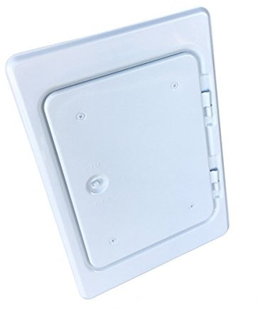 Kamintür Edelstahl Weiss 14 x 20 cm