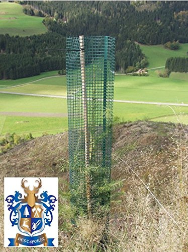 BEST4FORST 25 Stück Baumschutzhülle Forstwuchs 120cm hoch, Ø 20cm, grün, Stammschutz, Fege- und Verbissschutz