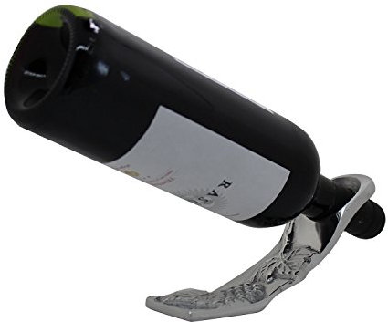 mitienda mit Liebe gemacht Porte-Bouteille de vin en Raisins d'étain, Argent, Porte-Bouteille pour vin, Boissons, liqueurs