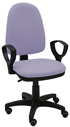 La Silla de Claudia - Silla Escritorio y Oficina Torino Color Lila Violeta. Silla Oficina ergonómica con reposabrazos. Asiento y Respaldo Regulables. Ruedas de Goma
