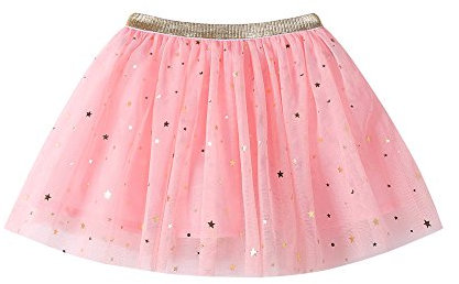 Topgrowth Gonna Tulle Bambina Ragazze Vestito da Principessa Paillettes di Stelle Festa Vestito da Ballo Balletto Gonne Tutu (Rosa, 110)