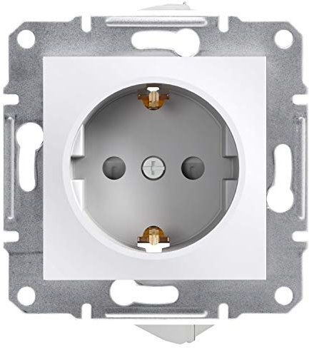 Prise Schuko variateur d'intensité, interrupteur, interrupteur, interrupteur, TV SAT, VDE, blanc