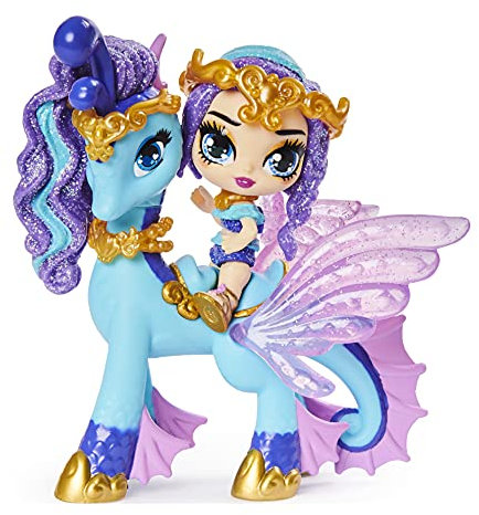 Hatchimals Pixies Riders Lagoon Lily Pixie und Seastallion - Sammelfigur und Fabelwesen zum Reiten und vielen Überraschungen