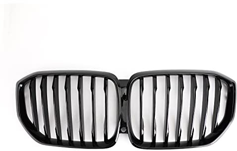 Artudatech Auto Kühlergrill Glossy Gloss Black Front Kidney Grill Kühlergrill Performance Passend für B-M-W X5 G05 2019
