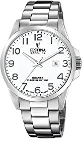 Festina Uhr Für Herren F20024/1 Swiss Made Silber Edelstahl Case SilberEdelstahl Band