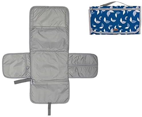 Hamur Home Windeltasche mit Tragbare Wickelunterlage Organizer und Kosmetiktasche 3in1 - Kleine Wickeltasche für Unterwegs Mamas Windeln Creme Tücher Baby Organizer (Butterfly)