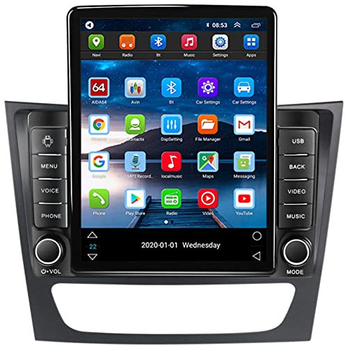 Android 11 GPS Navi Navigationsgerät 2 Din Für Mercedes Benz E Class W211 E200 E220 E300 E350 E240 GPS Radio Navigator Satellite Navigator 9.5 WiFi mit Bluetooth Mirror Link FM