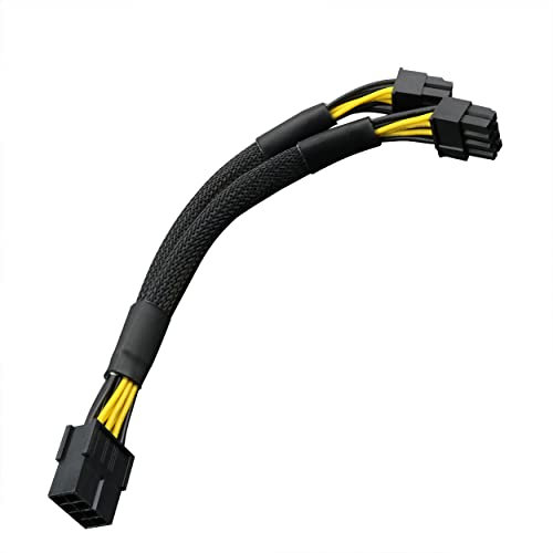 Ruiwaer 8 pin femmina a doppio 8 (4+4) pin maschio EPS 12V CPU 8 pin Splitter ATX CPU per scheda madre adattatore di alimentazione cavo manicotto EPS Y-Splitter