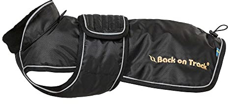 Back on Track Hundemantel Buddy für Dackel, Basset und Drever (62 cm, schwarz)