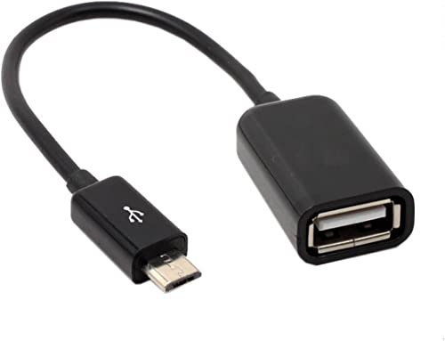 Mr. Gadget's Solutions® Micro USB 2.0 OTG Cable On the Go Adaptador macho Micro USB a hembra USB Compatible con Samsung Galaxy S7 S6 Edge S4 S3 LG G4 Controlador Android Windows Smartphone Tabletas