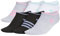 adidas Superlite 3.0 Lot de 6 paires de chaussettes athlétiques pour filles et enfants - Profil bas - Amortissement ciblé et compression de l'arc - Blanc/brillant Energy Aqua/Rose brillant - Medium -