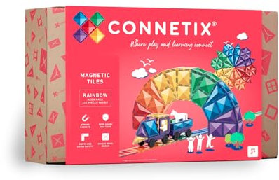 CONNETIX Magnetische Fliesen Regenbogen Megapackung, 212 Stück