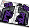 Fox 38 Performance Elite 2021 Autocollants pour fourche – Violet – Licence par Fox Mat