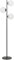 Beliani Lampadaire en Métal Noir et Verre 153 cm E14 Max 25W à 3 Lumières Ambiantes Wadi