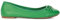 Dune London Ladies Hallo Charm-Detail Ballet Shoes Size UK 3 Flat Heel Ballet Pumps Green