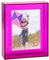 HappyDino Acryl-Bilderrahmen für Wand und Tisch, schwebender Fotorahmen in Neonfarben, 20,3 x 25,4 cm, mit dekorativer heller Farbe, Lila