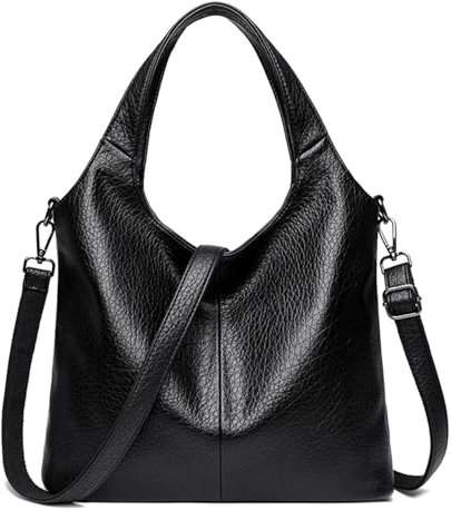 Damen Handtaschen Groß Shopper Weiches Umhängetasche Hobo Schultertasche Vintage Taschen Geldbörse Reißverschluss