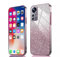 PEIYE Cover per Xiaomi 12 Lite - Custodia Antiurto in Silicone Morbido, con Bordo Elettroplastificato e Carta Glitter Integrata, Case -Rosa Gradiente