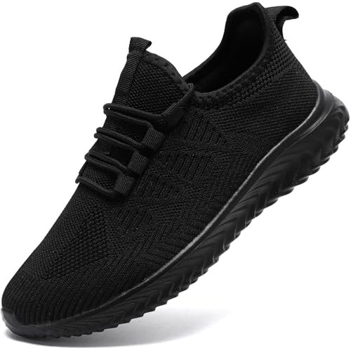 QIJGS Schuhe Damen Turnschuhe Sportschuhe Sneakers Laufschuhe Damenschuhe Straßenlaufschuhe Outdoor Fitnessschuhe Tennisschuhe Wanderschuhe Damen leicht Schwarz 40