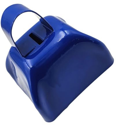 kowaku Jubelnde Handglocke aus Metall, kleiner Kuhglocken-Geräuschmacher für Hochzeiten, zum Selbermalen, zum Anfeuern von Sportveranstaltungen