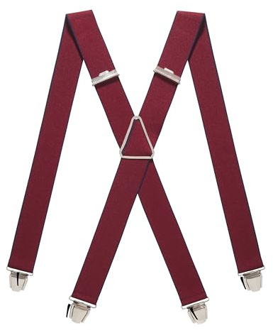 Pierrot Bretelle Uomo Larghe Vintage - Clip molto forti Regolabili Fino A 130cm - Bretelle Uomo Eleganti Artigianali Garantite A Vita