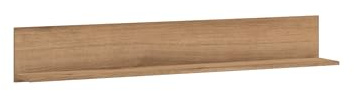 möbelando Wandboard >DELAMAR< in Coast Evoke Eiche DEKOR - 135x22x22cm (BxHxT)