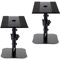 Desktop Speaker Stand Pair, Monitor Speaker Stand, 22.5 x 24cm Metal Tray at +10° to -10° Tilt Angle, Flat Base Compatible with Any Desk, Ideal for 5 to 7 inch Studio Monitor, Bookshelf Speaker