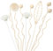 Raumduft Reed Diffuser, 9 Stück Aroma Reed Diffuser Sticks, Rattan-Holzdiffusorstäbchen, Diffusor Sticks Holz für Heimwerker, Duft-Diffusor-Ersatz Rattan Sticks für Home Office Spa Raumduft