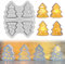 Nexoria Silikonformen Gießformen Weihnachtsbaum, Silikonform Weihnachten Silikonform Weihnachtsbaum Mini Silikonform Häuser Silikonformen Weihnachten Giessformen Silikon Gießform Weihnachten (N)