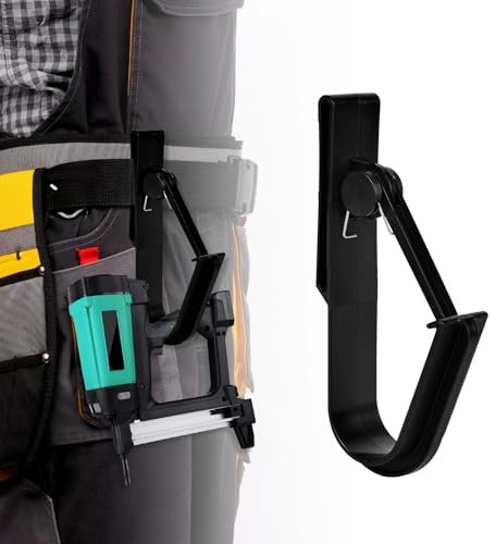 Befun Universal Tool Belt Hook, Plastic, Tool Belt Accessory, Tool Hook, Black