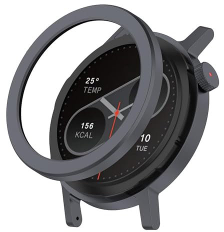 BaYuYPOO Lünettenring für CMF Watch Pro 2 Smartwatch mit Displayschutzfolie, Ersatz-Metalllünette und Displayschutzgehäuse, Zubehör für CMF Watch Pro 2 Smartwatch für Männer und Frauen