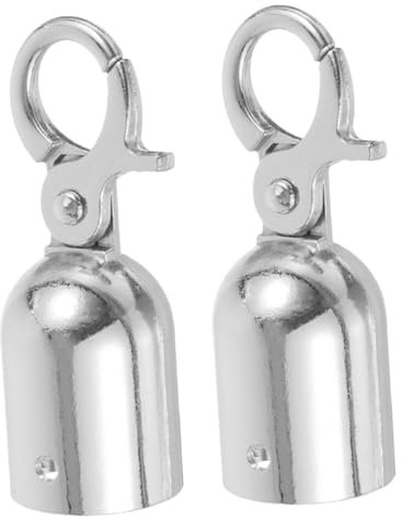 Homoyoyo 2 Pièces Embouts De Corde 26mm à 30mm Avec Crochet En Inox - Accessoires De Sécurité Pour Cordon - Barrière Et Escalier Bloque Cordon Et Bouchon D'Extrémité Métallique