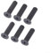 Lot de 6 vis de fixation filetées à gauche pour tailles M5 et M6 (M5 x 25 mm)