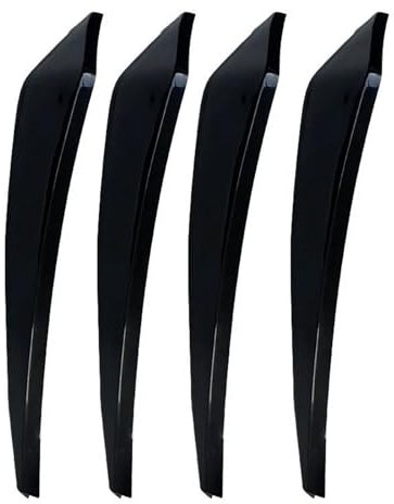 YIJIAVSX Radlauf Kotflügel Für VW Für Golf 2 3 4 5 6 6 7 GTI GTD R R32 Mk4 Mk5 Mk7 Mk8 Tsi Tdi Estate 4PCS Auto Rad Augenbrauen Fender Spritzschutz(Black)