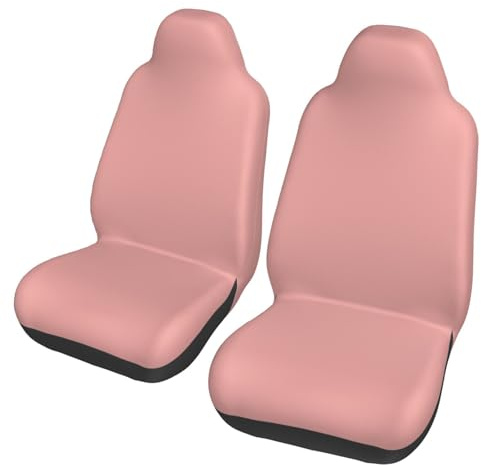 peiyeety Retro-Sitzbezüge im 50er-Jahre-Stil im Atomzeitalter, Pink und Schwarz, für die Vordersitze, atmungsaktiv, für Autositze, Komfort und Schutz für die meisten Autos, Transporter, LKWs und SUVs
