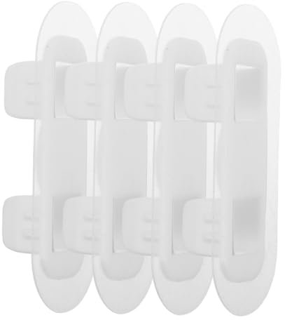 Ciieeo 4pcs PVC Water Pipe Clips Shaped Hose Holders for Washing Machine Drain Hose Diameter Strong Adhesive Reliable Support Reduce Vibrations Easy Installation