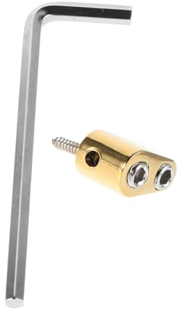 Ponte per Basso Headless Singolo in Metallo Oro, Blocco Corde | Ricambio per Headless Bass e Strumento, Struttura Robusta, Accordatura Rapida per Musicisti Professionisti