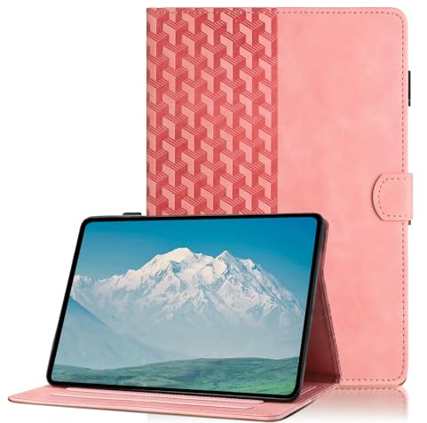 Funda para iPad Pro 11 Pulgadas 2022/2021/2020/2018 4th/3rd/2nd/1st Gen./ iPad Air 11 M3/M2 2025/2024 iPad Air 5/4 10.9''2022/2020 Case PU Flip Tableta Cover Carcasa con Múltiple Ángulo Soporte, Rosa