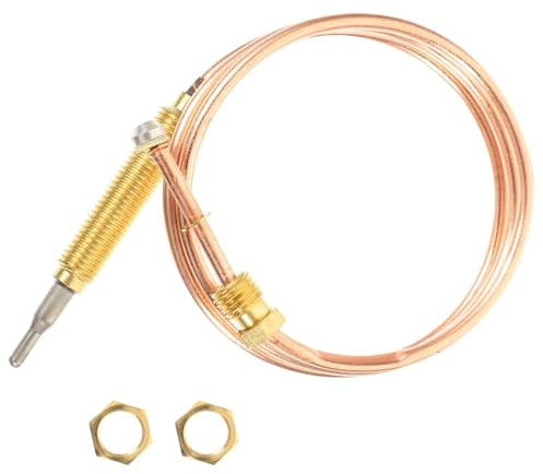 PRETYZOOM Thermoelement Ersatzteil mit Temperaturfühler aus Robustem Metall Zubehör für Grill und Kamin Passend für Gas Kohlebecken und Professionelle Heizsysteme