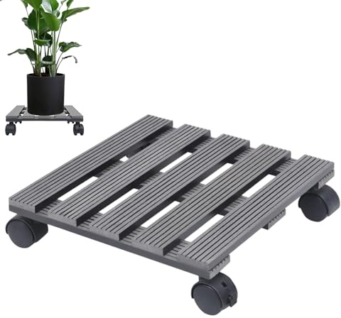 Generisch Support pour sur roulettes - Support à roulettes pour Pots de Fleurs - pour l'intérieur et l'extérieur, Le Jardin, la terrasse, Le Sol
