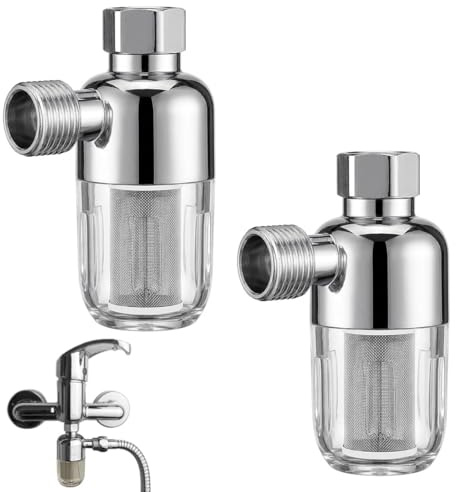 GXGM 2 Pezzi Filtro Anticalcare Doccia, Filtro Doccia Anticalcare, Filtro Efficacemente le Impurità Nell'acqua, Adatto per Scaldabagni