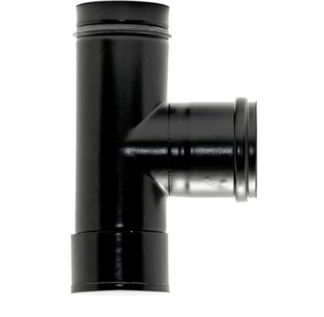 Raik 8021010 Pellet Tube/Tuyau de poêle 80 mm – Genoux Capsules (Té)