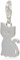 Thomas Sabo Damen Charm-Anhänger Katze Charm Club 925 Sterling Silber 1014-051-14