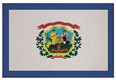 U24 Aufnäher West Virginia Fahne Flagge Aufbügler Patch 9 x 6 cm