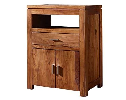 Akazie massiv Holz Honig Möbel Kommode Massivholz Massivholzmöbel Massivmöbel Shaman #57