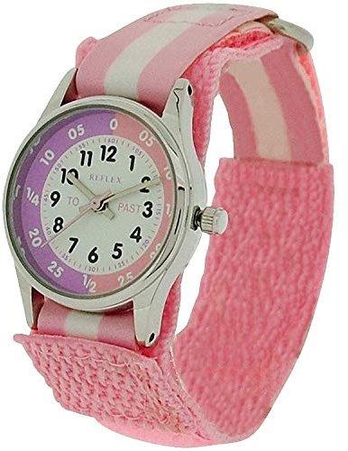 Reflex Girls Quartz Watch, Analogue Classic Display and Textile Strap REFK0005