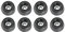 Adam Hall Hardware 4903 M8 AH - El conjunto de 8 pie de goma 20 x 9 mm en bolsa