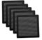 120mm Fan Dust Filter Mesh 4.72inch Magnetic Frame PVC PC Computer Case Fan Dust Mesh Cover Grills Black 5-Pack